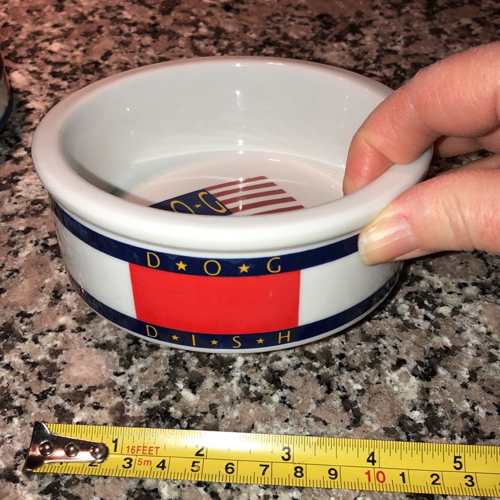 Patriotic Matching Dog & cat dishes - Picture 5 of 5